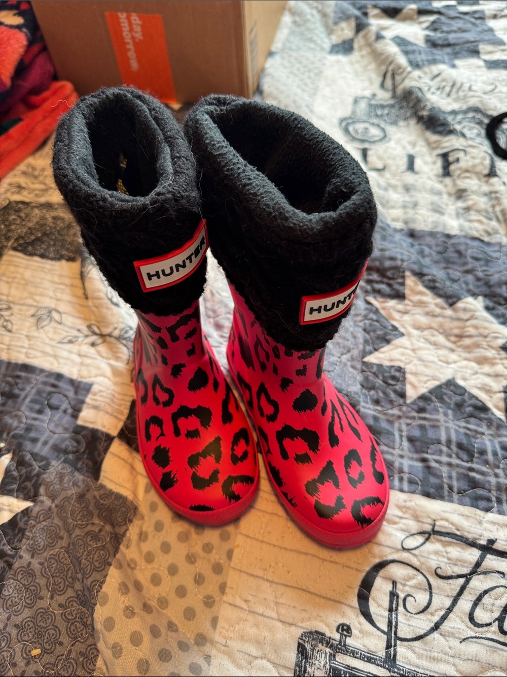 Hunter rain boots with inserts